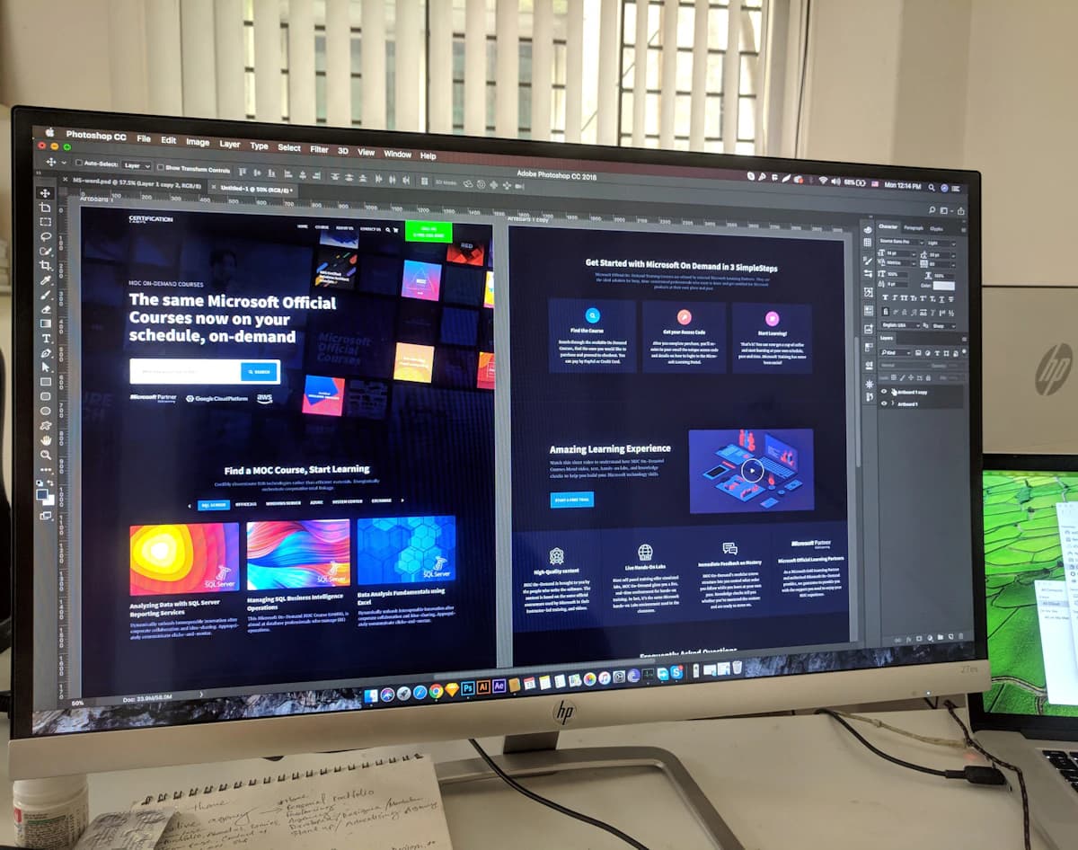 Website mockup displayed on multiple devices